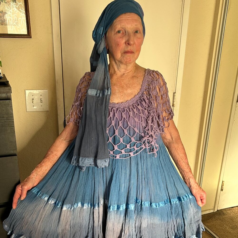 exciting hand crafted tie died party dress